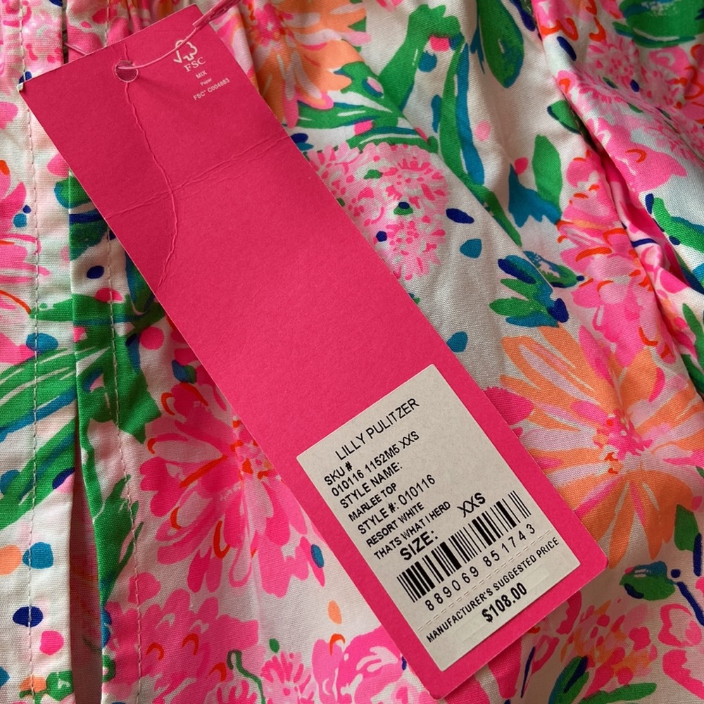 Lilly Pulitzer Marlee Top nwt - Picture 6 of 6